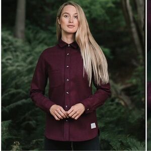 Avian Modern Melton Wool Shirt - XS